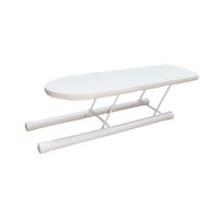 Magideal - Mini Tabla De Planchar Portátil, Patas Plegables, Puños De Planchado, Manga De Escote, Tabla De Planchar Antideslizante Para Encimera, Para Lavandería Blanco