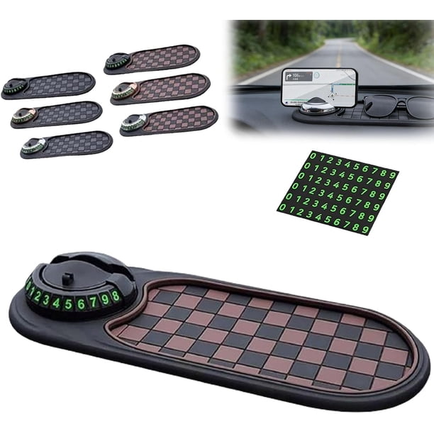 Alfombrilla antideslizante coche multifunción base universal móvil gafas llaves