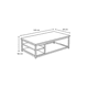 thumbnail image 2 of Mesa de centro rectangular 120 cm Bilbao, 2 of 3