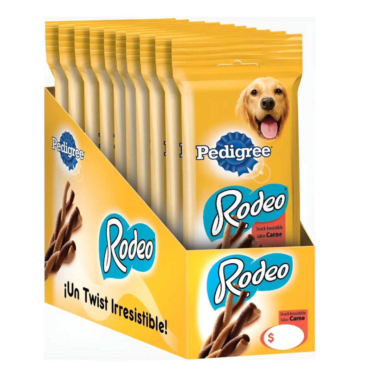 Pack 10 paquetes de Premios Pedigree Rodeo Sabor Carne