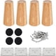 thumbnail image 1 of Juego de 4 muebles picioare, KkvoGmle, Lemn, 12cm, Maro, 1 of 5