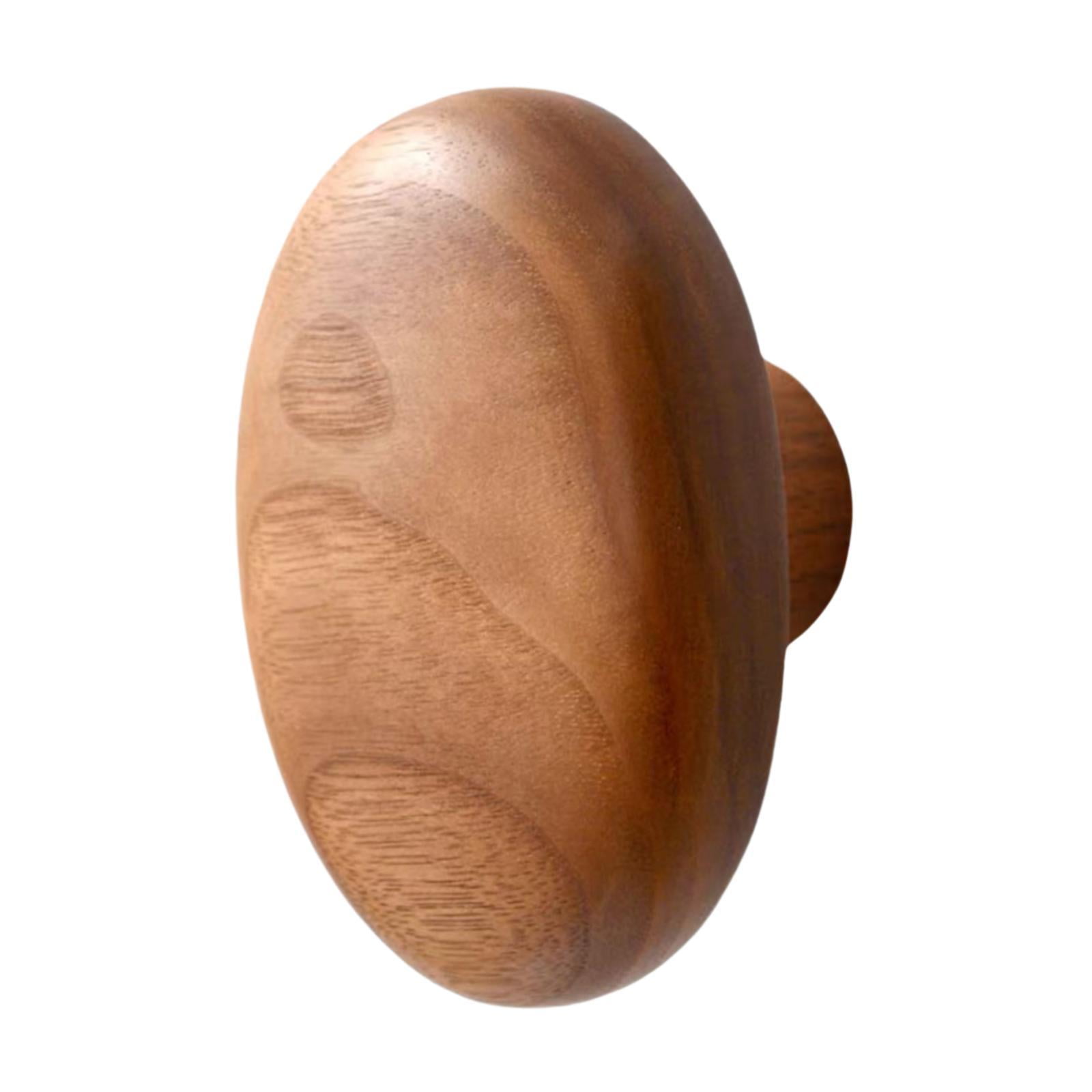 Magideal - Gancho De Madera Montado En La Pared Gancho De Pared Rústico, Arte Moderno, Gancho De Madera Para Abrigos, Perilla De Gabinete De Madera Para Sombrero 6x42x4 Cm