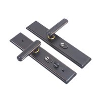 Magideal - Manija De Puerta Cerradura De Puerta Antirrobo Fácil Instalación Hardware Multiusos Perilla De Puerta Interior Palanca De Puerta De Entrada Para Ofici Negro