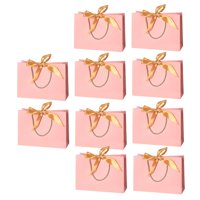 Magideal - 10 Uds. Bolsa De Para De Con Pajarita, Bolsas Para , Bolsas De Para De Cumpleaños Para Niños, Propuesta , Rosa Xs