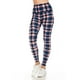 thumbnail image 2 of Saronite Leggings de Yoga de Cintura Alta con Estampado a Cuadros Azules y Rosas, de 5 Pulgadas de Largo y Largo Completo (para Mujer), 2 of 5