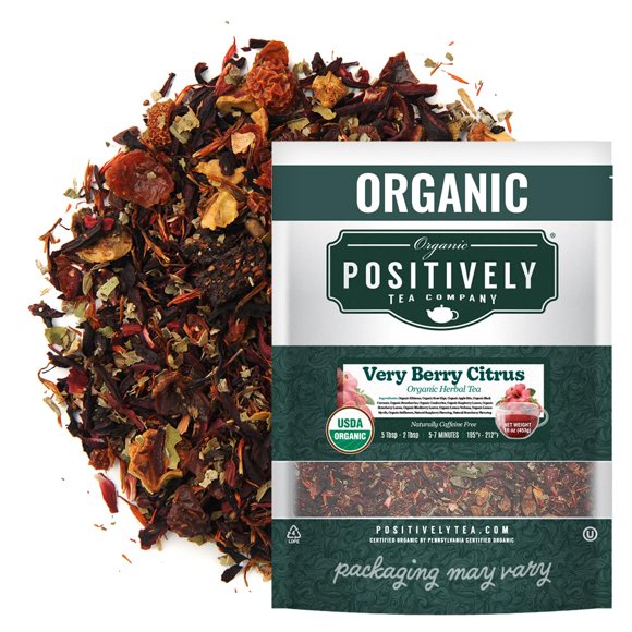 Té de hierbas orgánico Very Berry Citrus de Organic Positively Tea, 500 ml