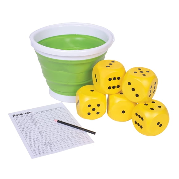 Juego de billar Pool-Zee con 5 dados gigantes flotantes e impermeables