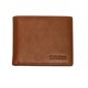 thumbnail image 3 of Cartera BREED Locke de piel auténtica con doble pliegue, color marrón, 3 of 4