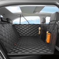Lufebut - Funda Para Asiento De Coche Para Perros Con Fondo Rígido Y Extensible Para Asiento Trasero