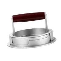 Bothyi - Prensa Para Hamburguesas De Fondo Plano, Ajustable, Suave, Para Asar, Con Mango De Madera