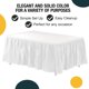 thumbnail image 2 of Cobertura desechable para mesa Exquisite blanca - Paquete de 12 - 74 cm x 4,27 m, 2 of 7