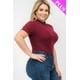 thumbnail image 1 of Body de Manga Corta Acanalado de Talla Grande, 1 of 5
