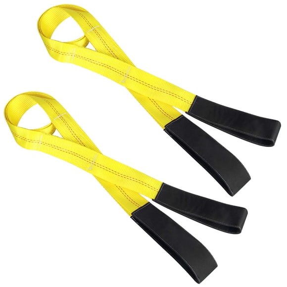 Correas de elevación JCHL, paquete de 2 unidades, 6.5 pies x 2 m, 5900 kg de capacidad, nylon