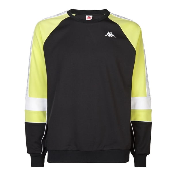Poleron Kappa Banda Men Arlton Black Green Lime White