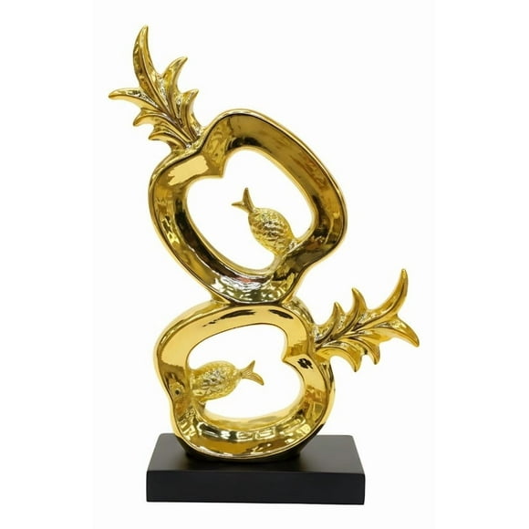 Figura Decorativa Piña Abstracta Adorno Estatua Jhn