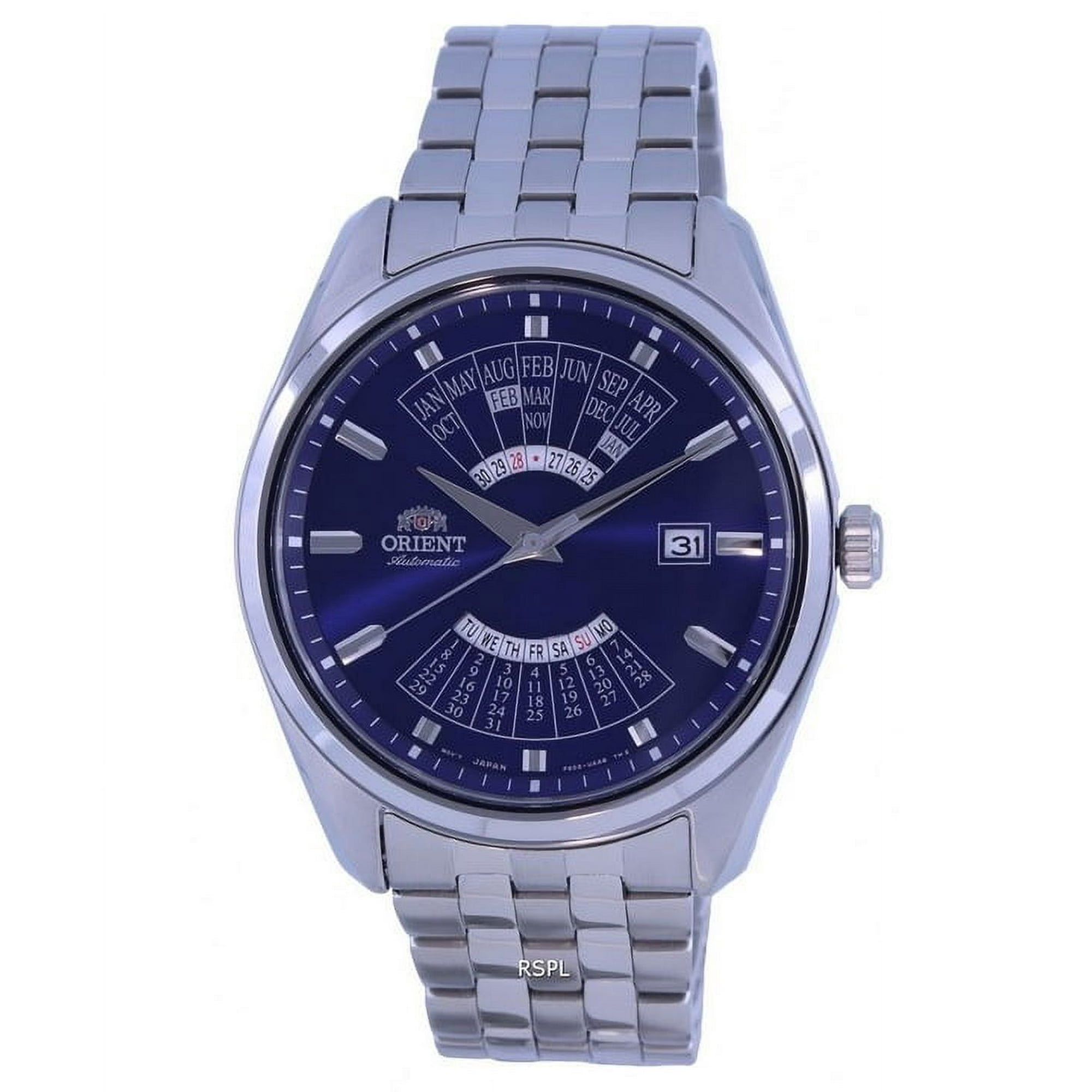 Reloj Orient Multi Year Calendar Blue Dial Stainless Steel Automatic Ra-ba0003l10b Men's Watch