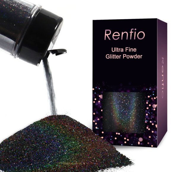 Purpurina Renfio Ultra Fina Negra 50 g para Resina