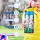 thumbnail image 5 of Nella, la Princesa Caballero Botella de Agua con Tapa Pop Top de Un Toque, Acero Inoxidable, a Prueba de Fugas, para Deportes, Botella Infantil azul 12 oz, 5 of 6
