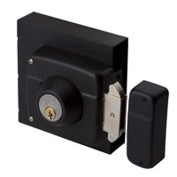 Cerradura Sobreponer Odis 393 Puerta Corredera Con Caja Metálica - Negro