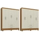 thumbnail image 1 of Combo 2 Clóset 6 Puertas 2 Cajones 180x135x35 cm Off White R62X2, 1 of 7