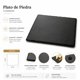 thumbnail image 2 of Plato De Piedra Cuadrado 25 x 25cm / Tabla Pizarra Aperitivo, 2 of 3