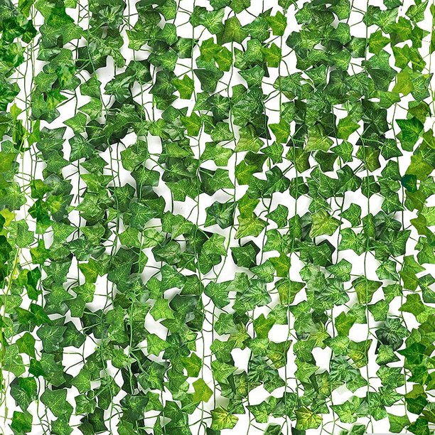 Enredaderas artificiales CEWOR, paquete de 36 unidades, 72 m, para decoración de dormitorio y boda