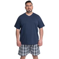 Pijama Hombre Relax Dúo Polera Jersey Bermuda Cuadros - Kotting