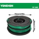 thumbnail image 2 of Carrete Recortador DF-080 para 30ft 0.080" Compatible con Black*and*Decker GH1000 GH1100 GH2000 Weed Eater String DF-080 & DF-080-BKP Piezas de Borde de Doble Línea (Paquete de 4 Carretes), 2 of 6