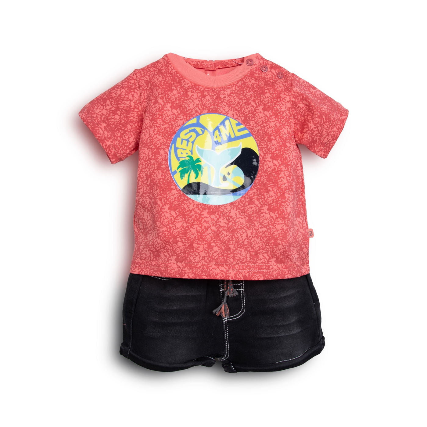 Conjunto Bebe Niño Coral Pillin
