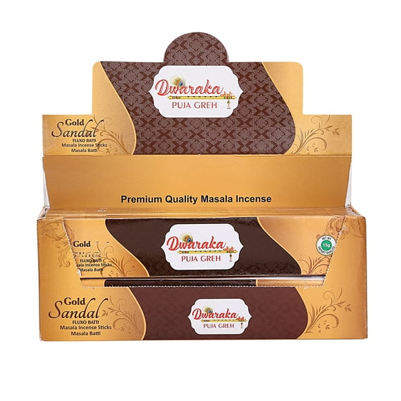Varillas de incienso Dwaraka de madera de sándalo 100% natural, 100 varillas