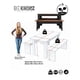 thumbnail image 5 of Juego de Comedor Diario 2 Banquetas Canela Negro 75.2x135x75 cm MDP Be Design, 5 of 5