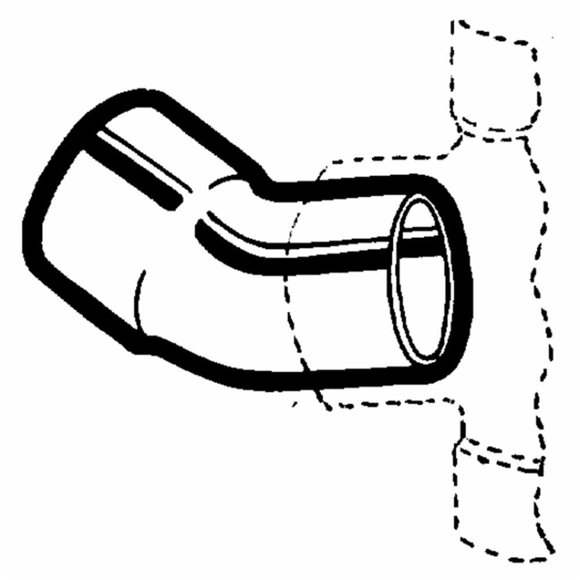 Codo de Calle Elkhart 1‑1/2" 45° de Cobre