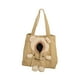 thumbnail image 3 of Bolso De Hombro De Lona Para Mascotas, Bolso De Mano, Portador De Gato, Bonito Viaje En Forma De Oso, Color Caqui, 3 of 5