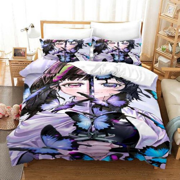Anime Character Demon Slayer 0 Quilt Duvet Cover Set Super Pillowcase3-Piece Bedding Set