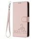 thumbnail image 2 of Funda tipo cartera FOXDOCK para Samsung Galaxy A02s con soporte, ranuras, RFID, diseño de gato, 2 of 5