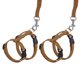thumbnail image 1 of Uxcell 2Pcs Arnés y Correa para Conejos a Prueba de Escape Arnés para Animales Pequeños Correa Suave con Hebilla Ajustable Marrón para Paseo de Cachorros, 1 of 6