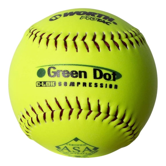 Pelotas de Softbol Worth W00590712 11" Slowpitch Paquete de 12