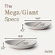thumbnail image 2 of Juego de platos de servir MORA 41 cm y 36 cm cerámica color avena, 2 of 8