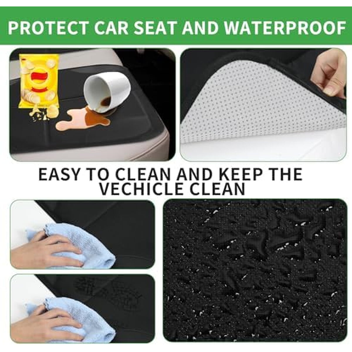 Protector Asiento Auto Aurelema 4 Pack Antideslizante Impermeable