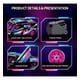 thumbnail image 2 of Auto Bloques A Escala 1/18 Cyberpunk azul, 2 of 3