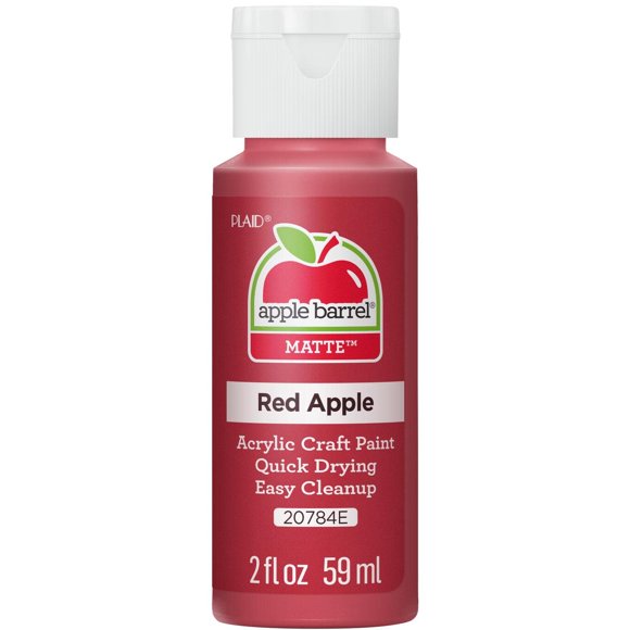Pintura acrílica Apple Barrel Red Apple 59 ml acabado mate