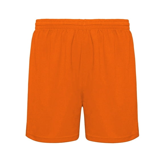Short Deportivo Fútbol Polyester Sin Malla Infantil Talla 8 Naranja