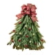 thumbnail image 4 of Corona De árbol De Navidad Para Puerta De Entrada, Adorno Colgante Para Habitación De Jardín Con Lazo A Cuadros, 4 of 5