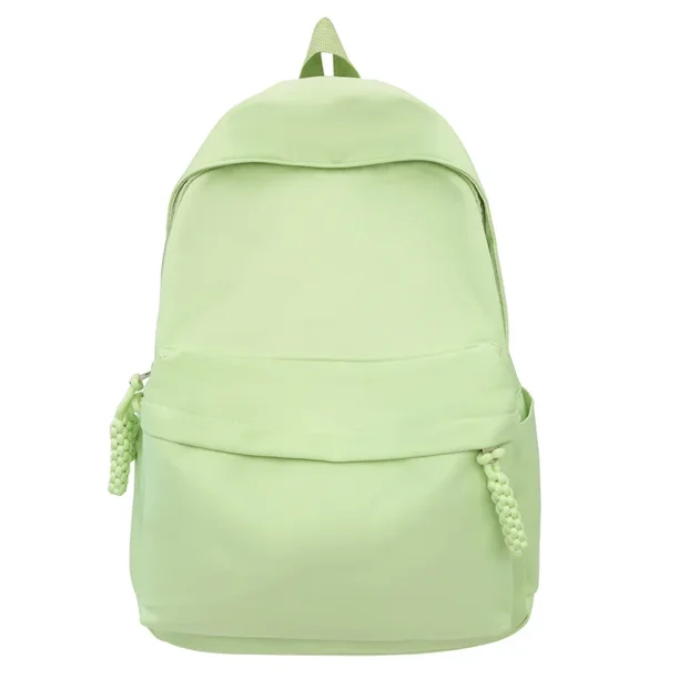 High Capacity Simple Solid Waterproof Nylon School Bag Mahua Zipper High Quality Backpacks 2024 Hot Sale Bags for Girls and Boys