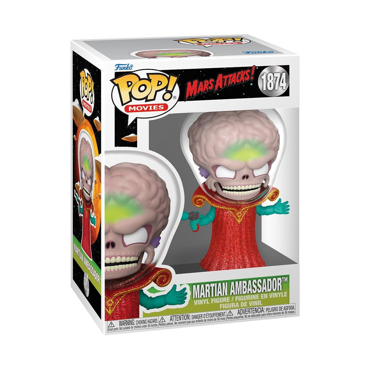 Figura De Vinilo Funko Pop Movies Mars Attacks Alien Leader