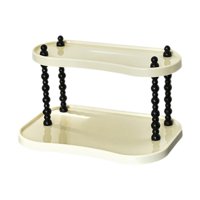 Magideal - Estante De Almacenamiento De 2 Niveles, Organizador De Escritorio, Soporte Para Perfumes, Estante De Exhibición Para Almacenamiento De Cosméticos Para