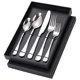 thumbnail image 5 of 5x Vajilla De Acero Inoxidable Vajilla Picnic Cubiertos Vajilla Utensilios Plata, 5 of 5