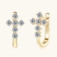 thumbnail image 2 of Aretes de Aro de Moissanita para Mujer 0.72cttw Color D Claridad VVS1 Corte Redondo Aretes de Diamante Aro Aretes de Moissanita de Plata Esterlina 925 para Mujer, 2 of 7
