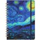 thumbnail image 1 of Cuaderno/diario con rayas, tapa dura, 8.4" x 6", espiral, bolsillo trasero, encuadernación resistente de doble alambre con papel premium, ideal para la escuela y la oficina en casa., 1 of 7