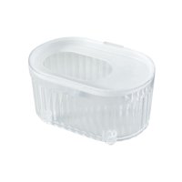 Magideal - Caja De Baño De Arena Para Hámster, Bañera Para Hámster, Inodoro, Tapa Extraíble, Contenedor De Baño De Arena, Caja De Baño Para Chinchilla, Esquina, Claro